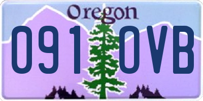 OR license plate 091OVB