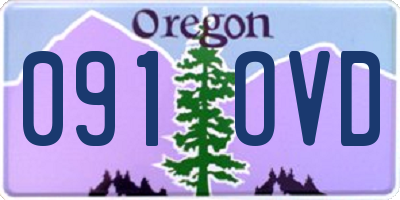 OR license plate 091OVD