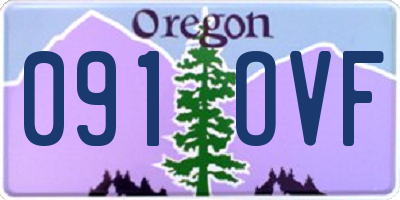OR license plate 091OVF