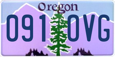 OR license plate 091OVG