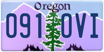 OR license plate 091OVI