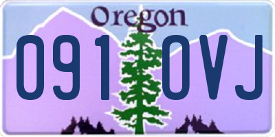 OR license plate 091OVJ