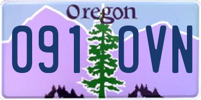 OR license plate 091OVN