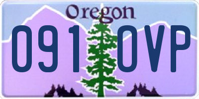 OR license plate 091OVP