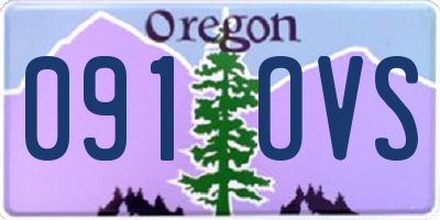 OR license plate 091OVS