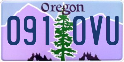 OR license plate 091OVU