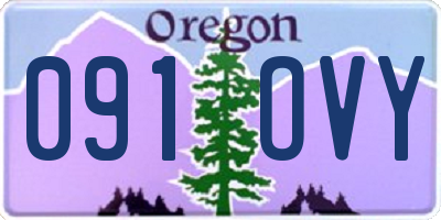 OR license plate 091OVY