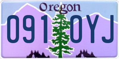 OR license plate 091OYJ