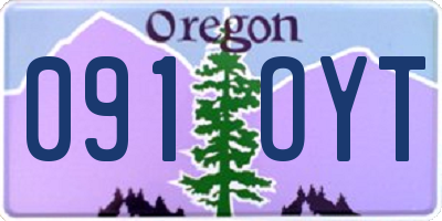 OR license plate 091OYT