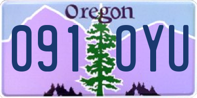 OR license plate 091OYU