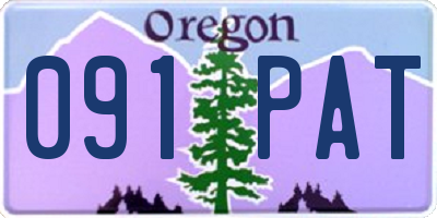 OR license plate 091PAT