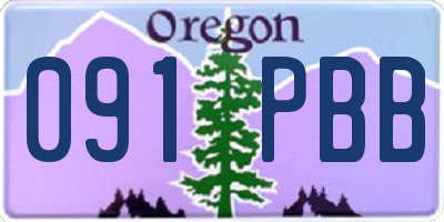 OR license plate 091PBB