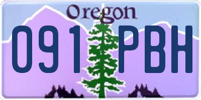 OR license plate 091PBH