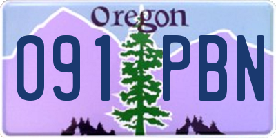 OR license plate 091PBN