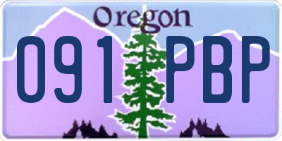 OR license plate 091PBP
