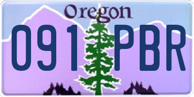 OR license plate 091PBR