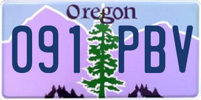 OR license plate 091PBV