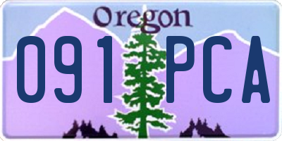OR license plate 091PCA