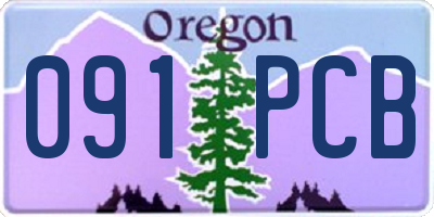 OR license plate 091PCB