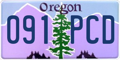 OR license plate 091PCD
