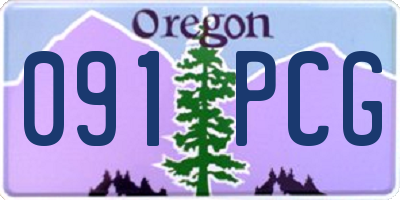 OR license plate 091PCG