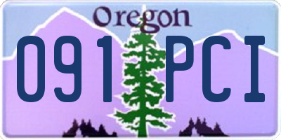 OR license plate 091PCI