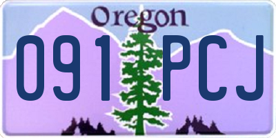 OR license plate 091PCJ