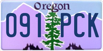 OR license plate 091PCK
