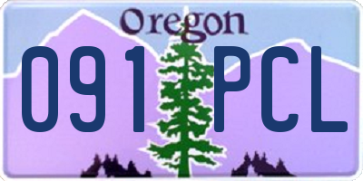OR license plate 091PCL