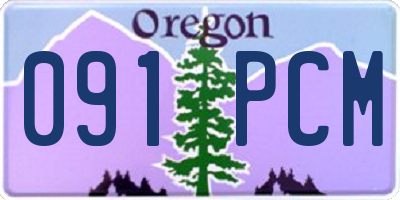 OR license plate 091PCM