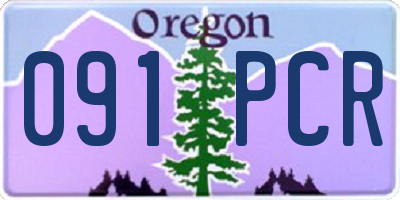 OR license plate 091PCR