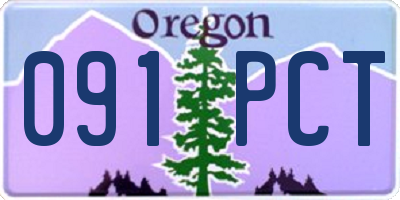 OR license plate 091PCT