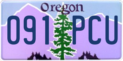 OR license plate 091PCU