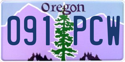 OR license plate 091PCW