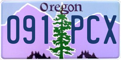 OR license plate 091PCX