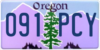 OR license plate 091PCY