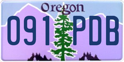 OR license plate 091PDB