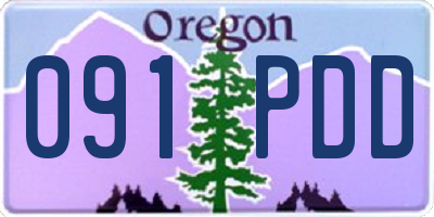 OR license plate 091PDD