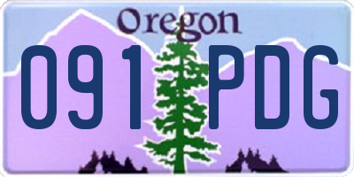 OR license plate 091PDG