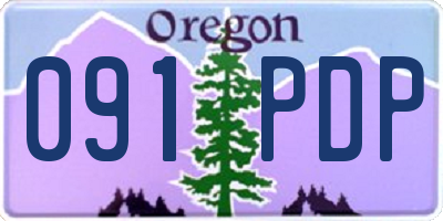 OR license plate 091PDP