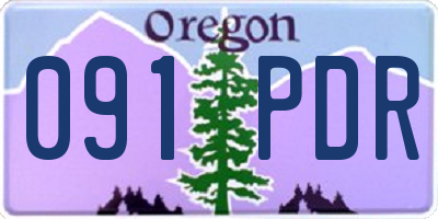 OR license plate 091PDR