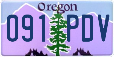 OR license plate 091PDV