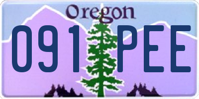 OR license plate 091PEE