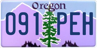 OR license plate 091PEH