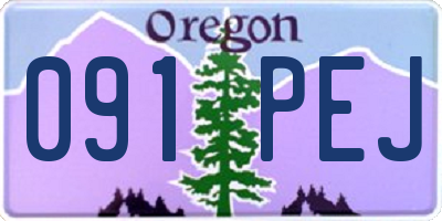 OR license plate 091PEJ