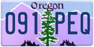 OR license plate 091PEQ