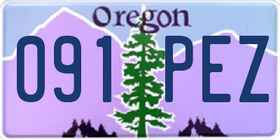 OR license plate 091PEZ