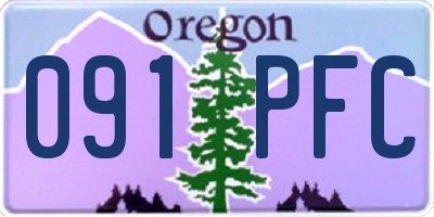 OR license plate 091PFC