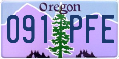 OR license plate 091PFE