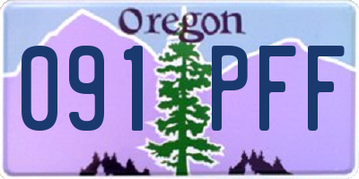 OR license plate 091PFF